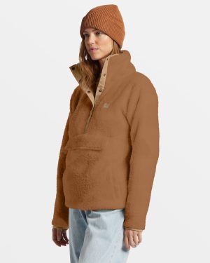 Switchback Mock Neck Fleece – Sandalwood