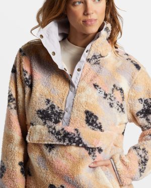 Switchback Mock Neck Fleece – Summer Rain