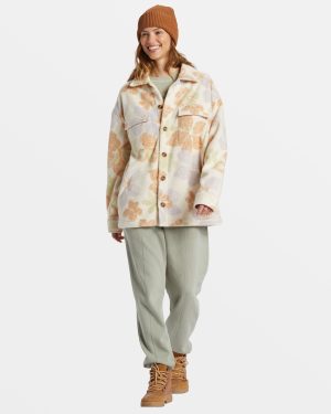 Happy Camper Shacket Button Sweater – Summer Rain