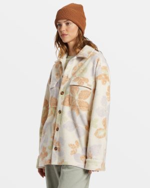 Happy Camper Shacket Button Sweater – Summer Rain