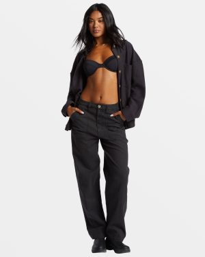 Everytime Oversized Shacket – Black Sands