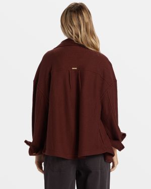 Everytime Oversized Shacket – Choc Chip