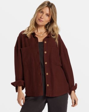 Everytime Oversized Shacket – Choc Chip
