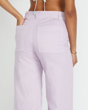 Free Fall High-Waist Pants – Amethyst Smoke