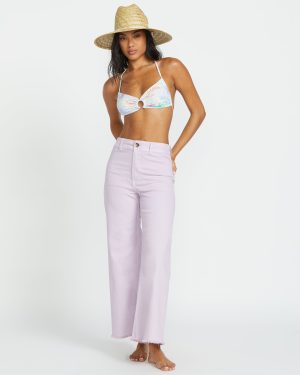 Free Fall High-Waist Pants – Amethyst Smoke