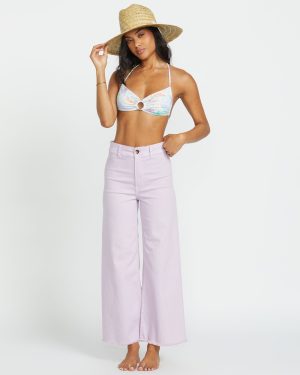 Free Fall High-Waist Pants – Amethyst Smoke
