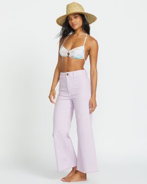 Free Fall High-Waist Pants – Amethyst Smoke