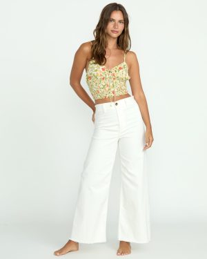 Free Fall High-Waist Pants – Salt Crystal 1