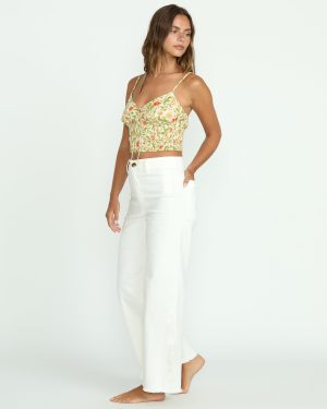 Free Fall High-Waist Pants – Salt Crystal 1