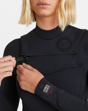4/3mm Salty Dayz Natural Upcycler GBS Chest Zip Wetsuit – Black