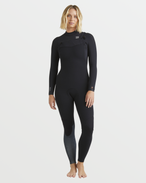 3/2mm Furnace Natural GBS Chest Zip Fullsuit – Black Tiki
