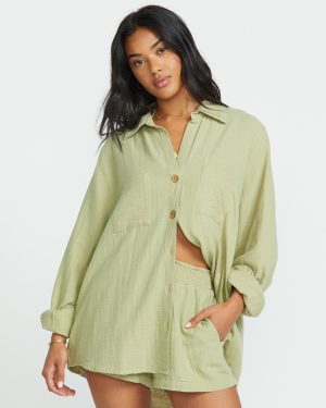 Sweet Swell Long Sleeve Shirt – Avocado