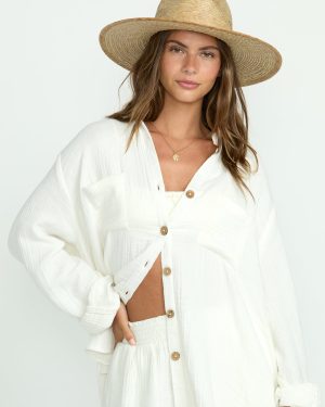 Sweet Swell Long Sleeve Shirt – Salt Crystal
