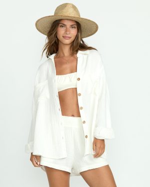 Sweet Swell Long Sleeve Shirt – Salt Crystal