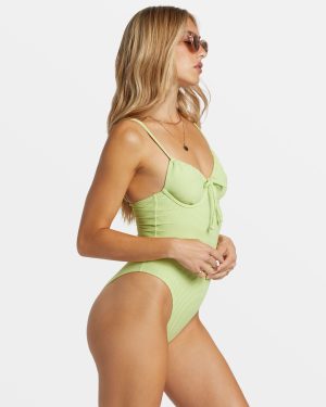 Tanlines Ella One Piece Swimsuit – Lime Zest