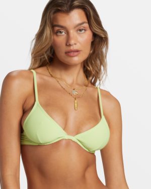 Tanlines Reese Underwire Bikini Top – Lime Zest