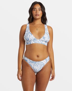 The Coast Is Calling Plunge Tank Bikini Top – Western Sky