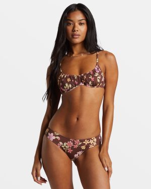 Free To Be Bliss Bralette Bikini Top – Choc Chip