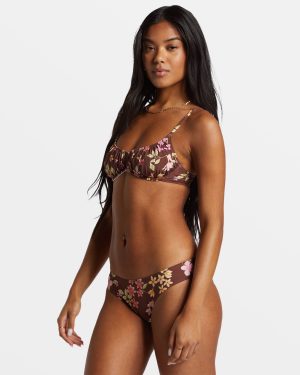Free To Be Bliss Bralette Bikini Top – Choc Chip