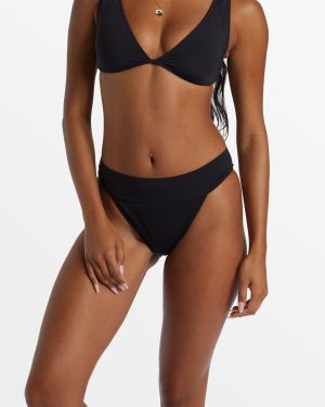 Sol Searcher Aruba Bikini Bottoms – Black Pebble