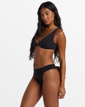 Sol Searcher Aruba Bikini Bottoms – Black Pebble