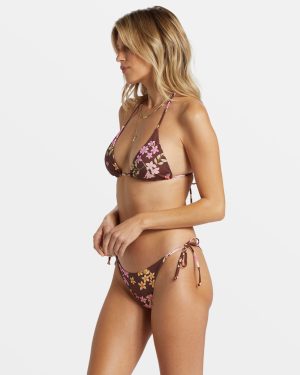 Free To Be Tie Side Tanga Bikini Bottom – Choc Chip