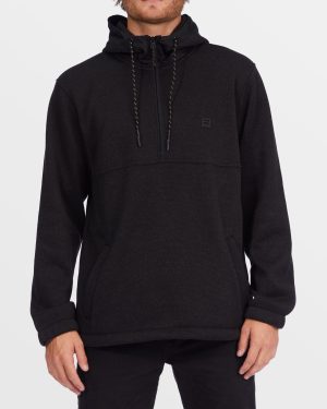 A/Div Boundary Hooded Half-Zip Pullover – Black Heather
