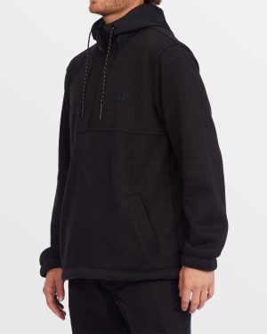A/Div Boundary Hooded Half-Zip Pullover – Black Heather