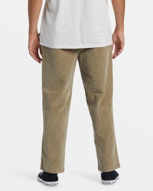 Larry Elastic Waist Corduroy Pants – Dune