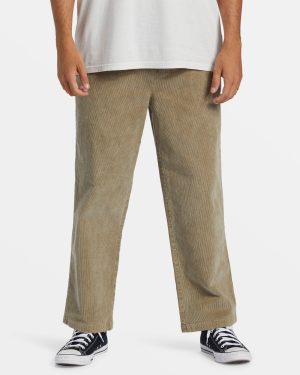 Larry Elastic Waist Corduroy Pants – Dune