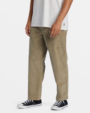 Larry Elastic Waist Corduroy Pants – Dune