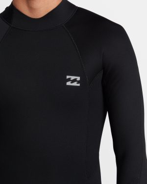 3/2mm Foil GBS Back Zip Wetsuit – Black
