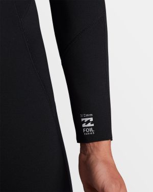3/2mm Foil GBS Back Zip Wetsuit – Black