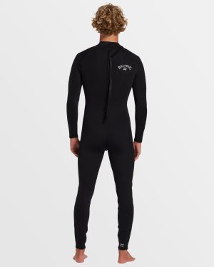 3/2mm Foil GBS Back Zip Wetsuit – Black