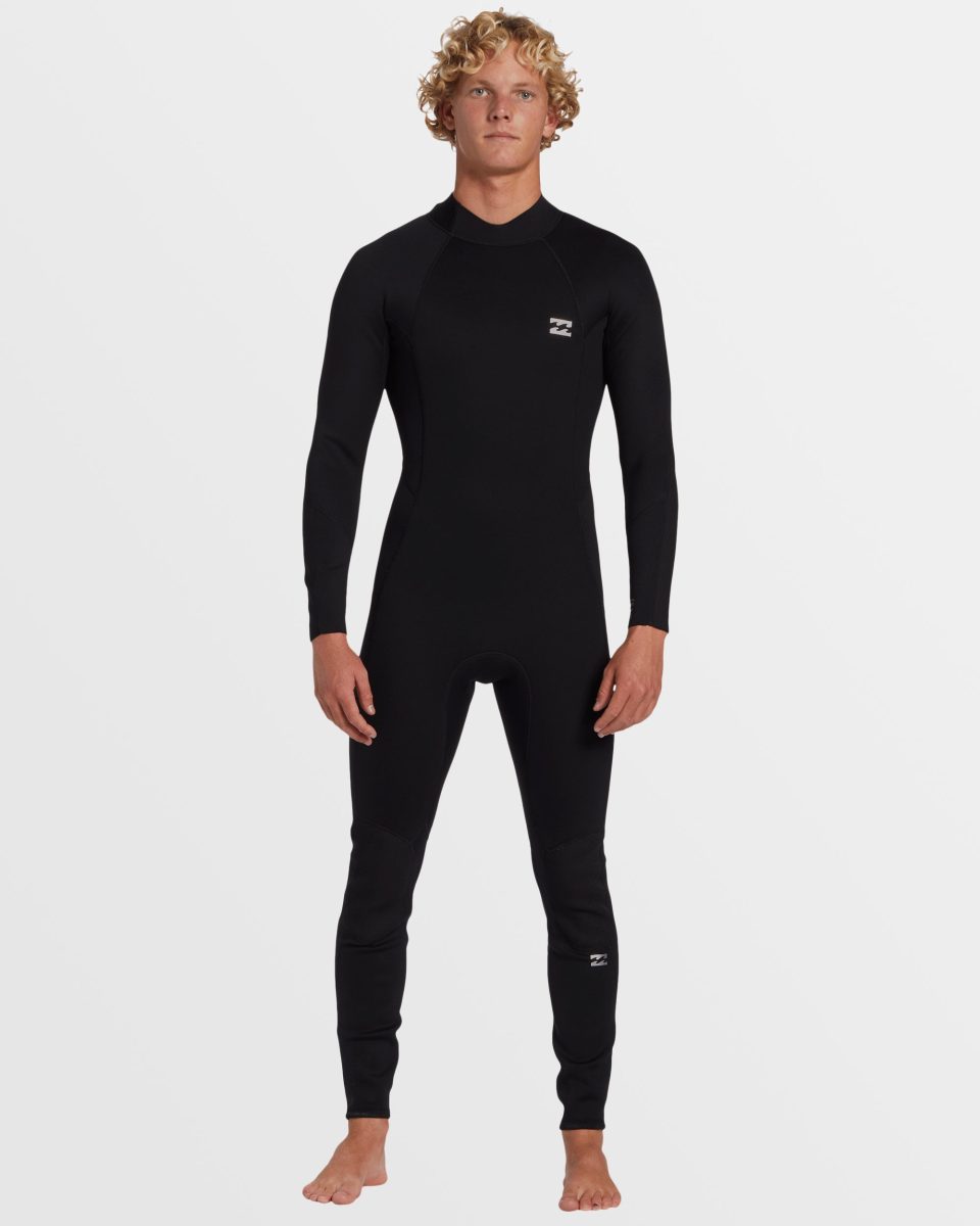 3/2mm Foil GBS Back Zip Wetsuit - Black