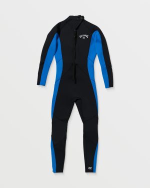 4/3mm Foil GBS Back Zip Wetsuit – Mid Blue