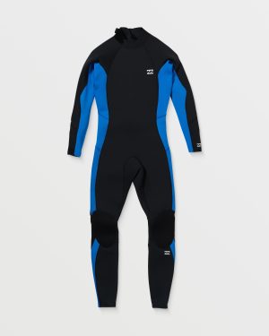 4/3mm Foil GBS Back Zip Wetsuit – Mid Blue