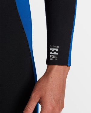 4/3mm Foil GBS Back Zip Wetsuit – Mid Blue