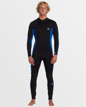 4/3mm Foil GBS Back Zip Wetsuit – Mid Blue