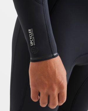 4/3mm Absolute Natural Upcycler GBS Chest Zip Wetsuit – Black