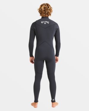 4/3mm Absolute Natural Upcycler GBS Chest Zip Wetsuit – Black