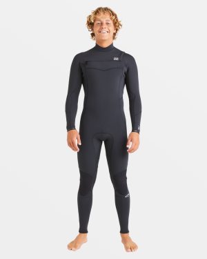 4/3mm Absolute Natural Upcycler GBS Chest Zip Wetsuit – Black