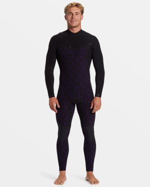 3/2mm Furnace Natural Upcycler GBS Chest Zip Wetsuit – Black