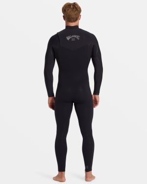3/2mm Furnace Natural Upcycler GBS Chest Zip Wetsuit – Black