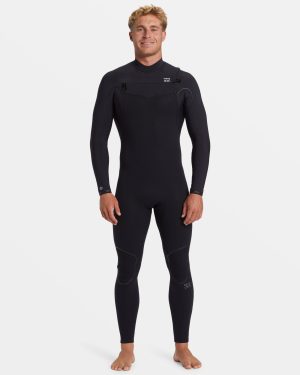 3/2mm Furnace Natural Upcycler GBS Chest Zip Wetsuit – Black