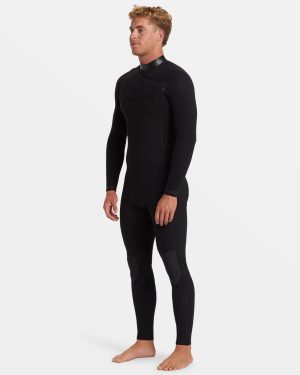 4/3mm Revolution Natural Upcycler GBS Chest Zip Wetsuit – Black