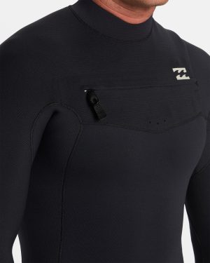 4/3mm Revolution Natural Upcycler GBS Chest Zip Wetsuit – Black