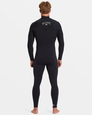 4/3mm Revolution Natural Upcycler GBS Chest Zip Wetsuit – Black