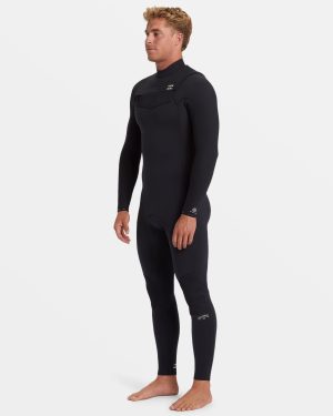 4/3mm Revolution Natural Upcycler GBS Chest Zip Wetsuit – Black