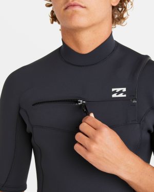 2/2mm Absolute Natural Upcycler GBS Chest Zip Wetsuit – Black